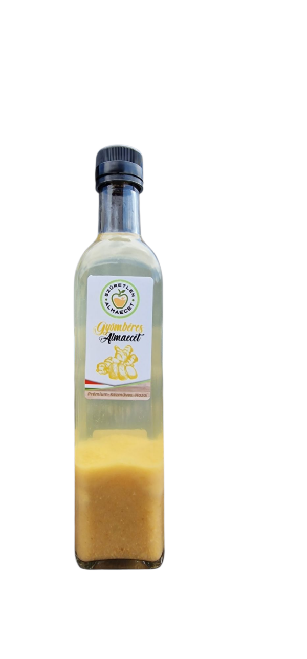 Gyömbéres szűretlen almaecet (500 ml)