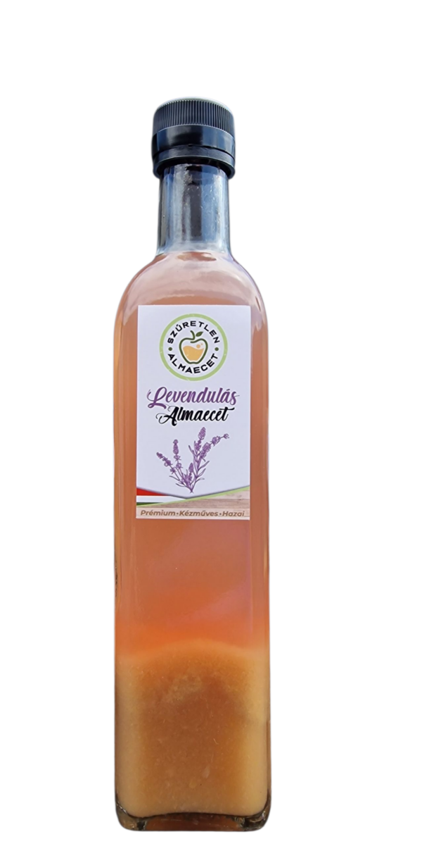 Levendulás szűretlen almaecet (500 ml)